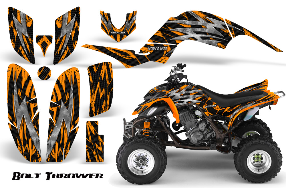 Yamaha Raptor 660 Graphics Kit Bolt Thrower Orange